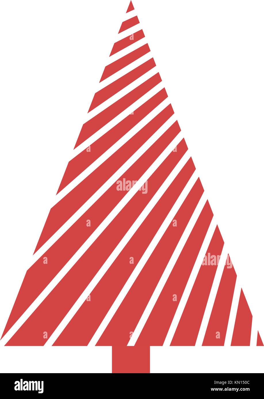 Christmas Tree on white background Stock Vector Image & Art - Alamy