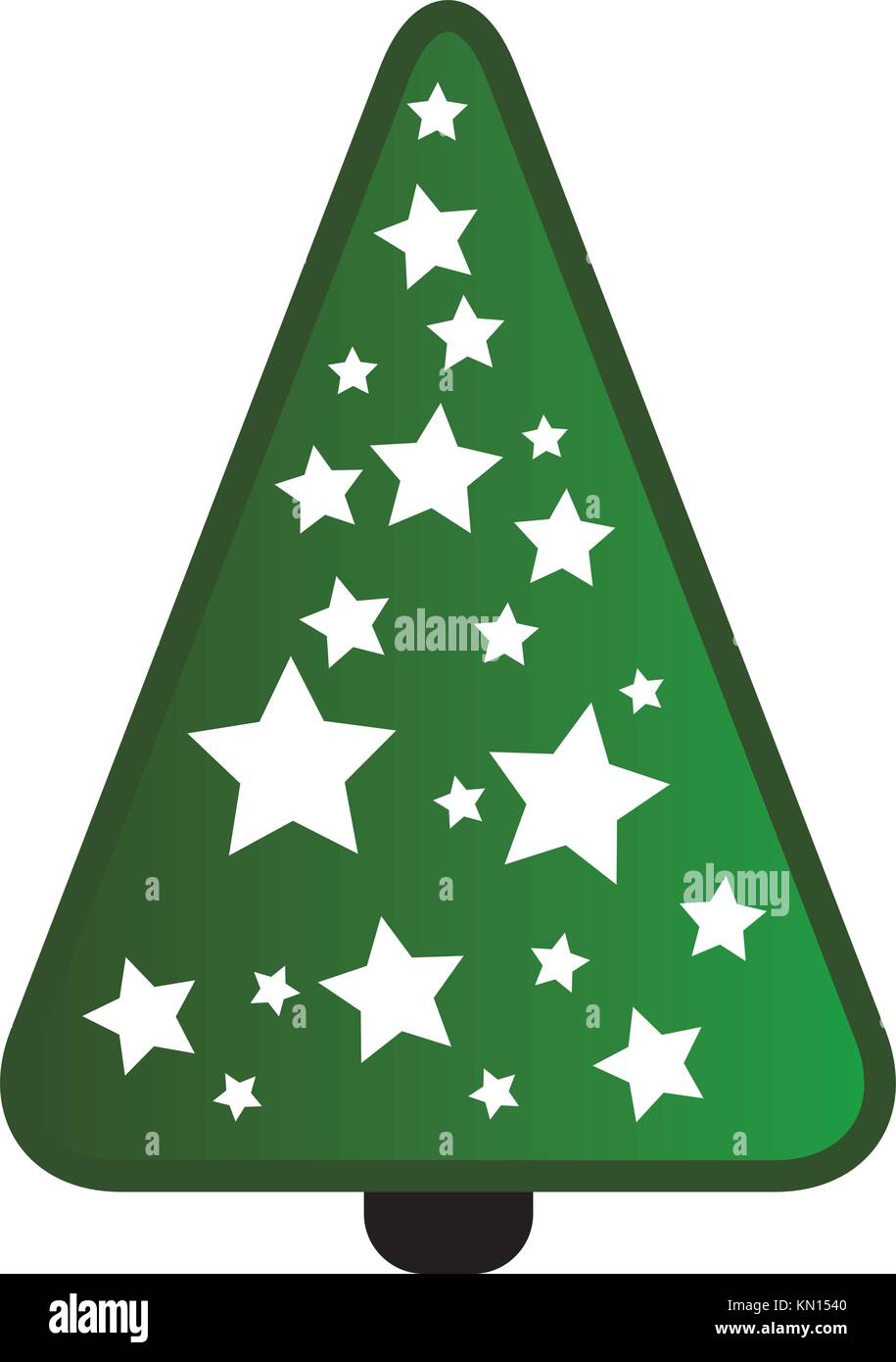 Christmas Tree on white background Stock Vector Image & Art - Alamy