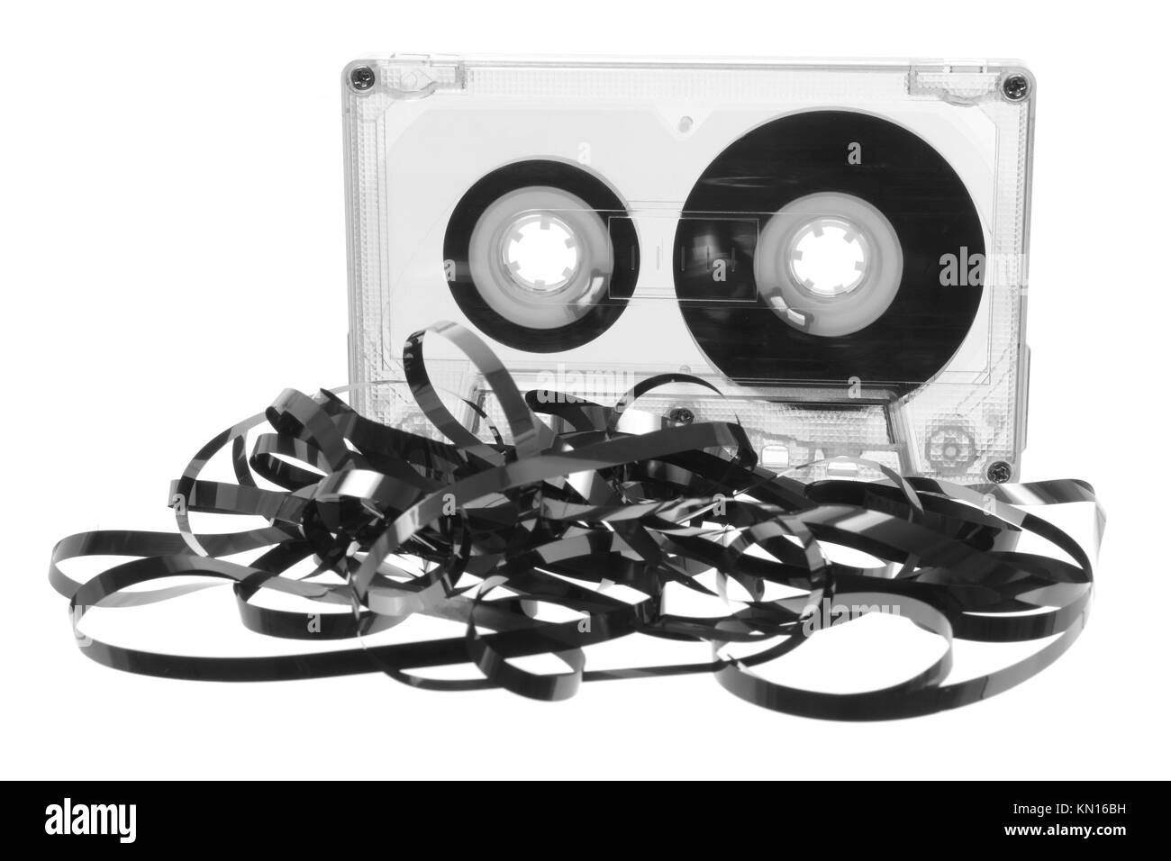 Cassette Tape on White Background Stock Photo - Alamy