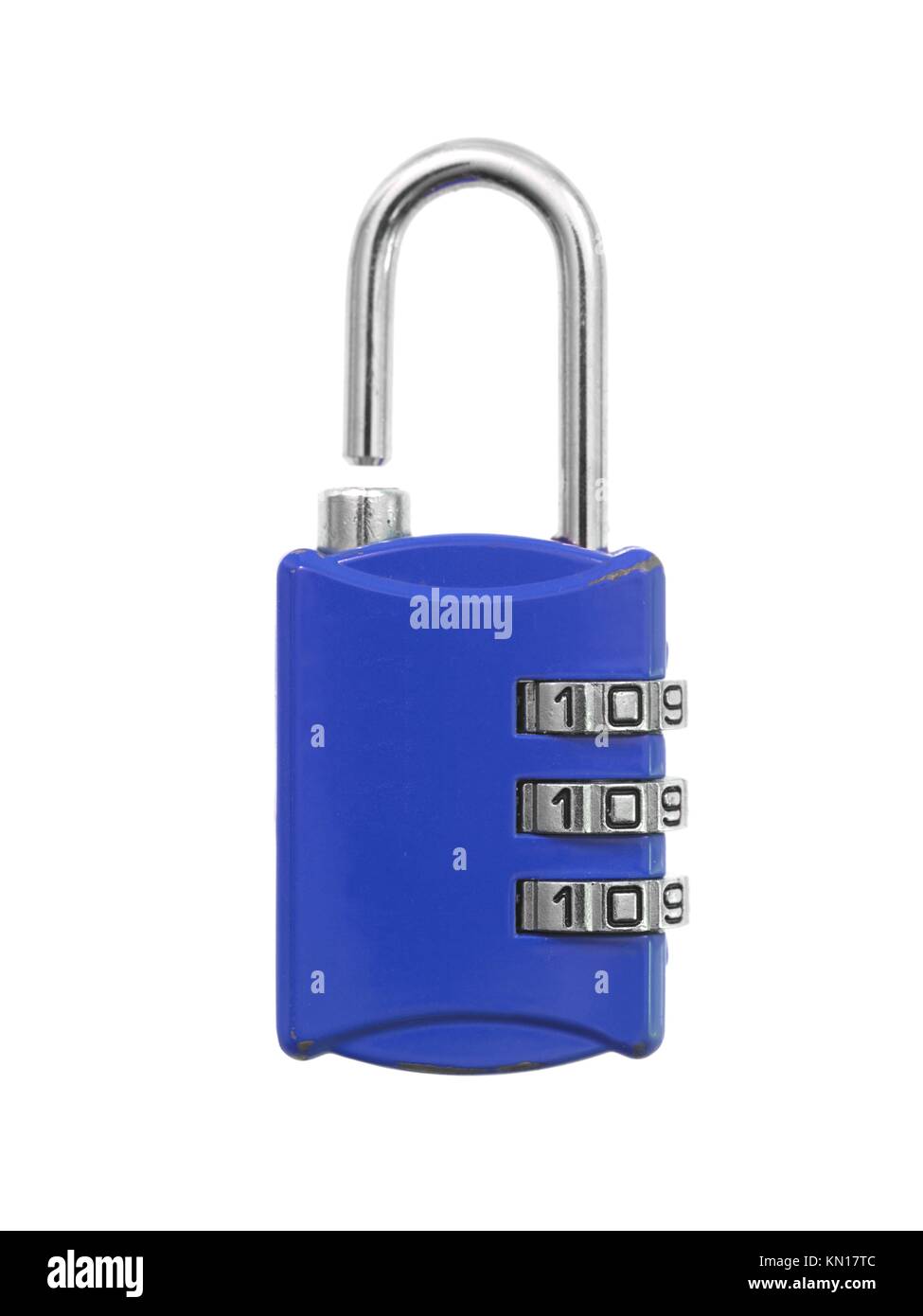 A luggage lock isolated against a white background Stock Photo Alamy