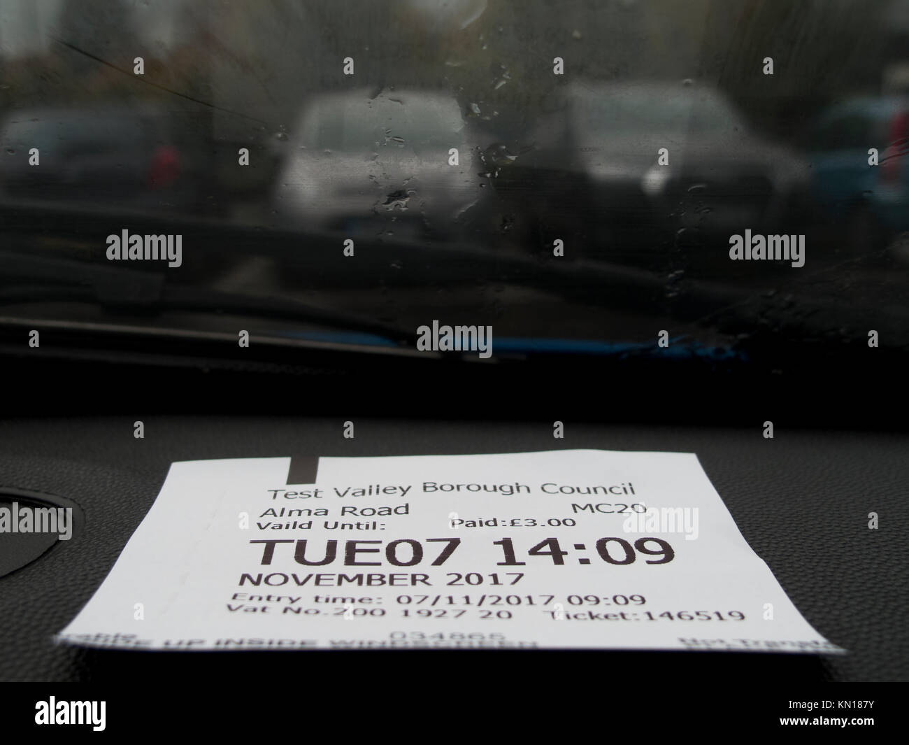 Pay display ticket car dashboard hires stock photography and images