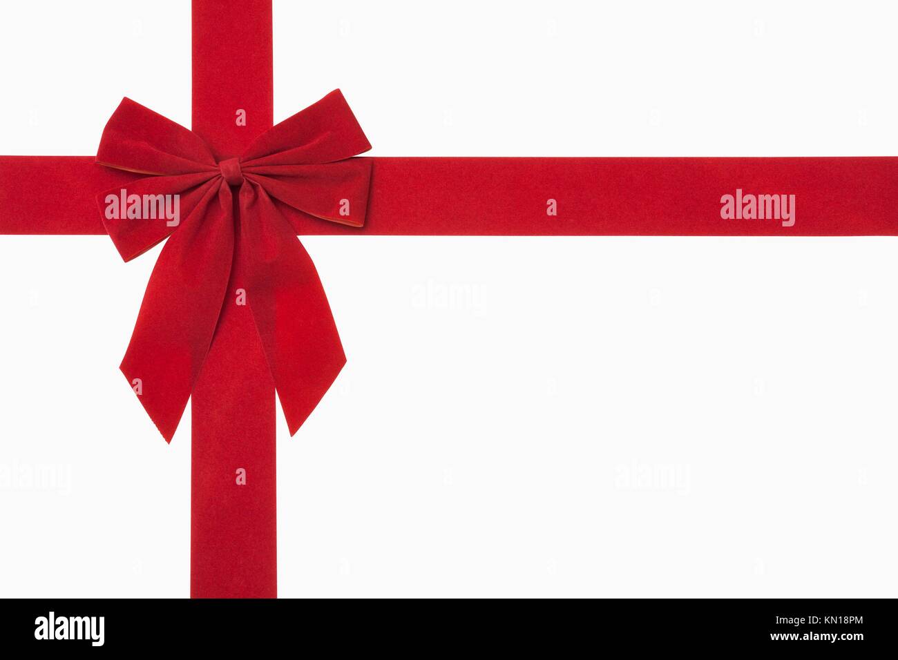 Red christmas bow, includes clipping path Stock Photo Alamy