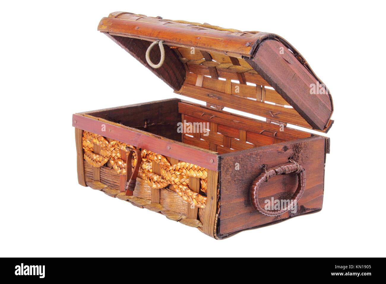 Cane Storage Box on White Background Stock Photo Alamy