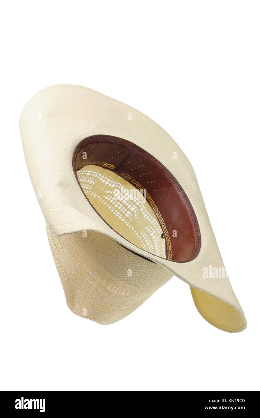 Panama Hat on White Background Stock Photo - Alamy