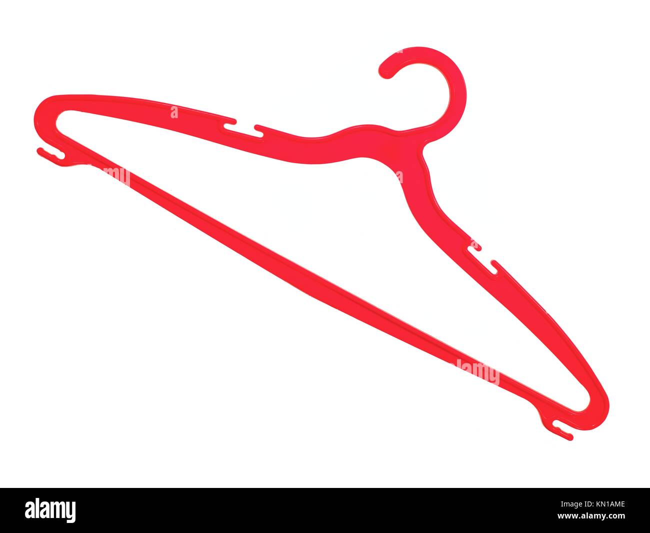 A Coat Hanger Isolated Against A White Background Stock Photo Alamy
