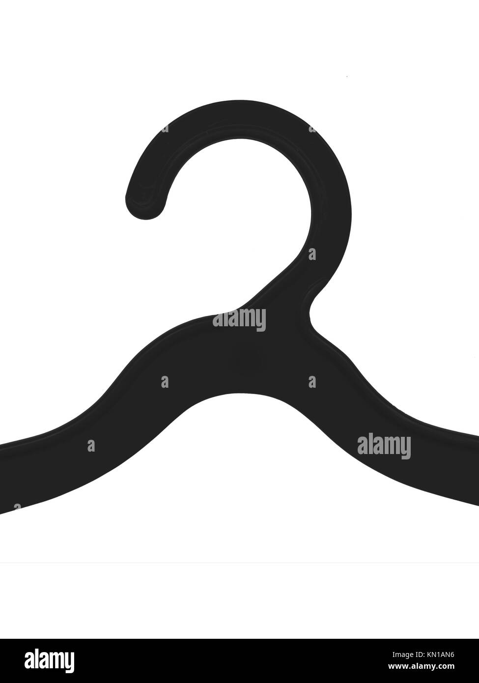 A Coat Hanger Isolated Against A White Background Stock Photo Alamy