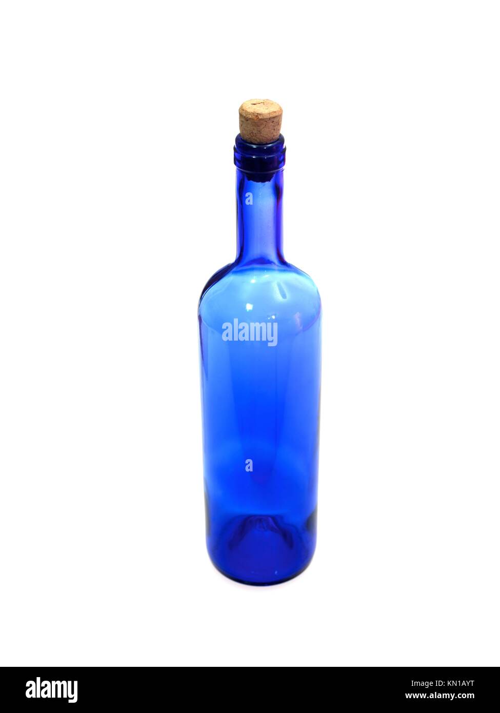 Glass bottles isolated against a white background Stock Photo - Alamy