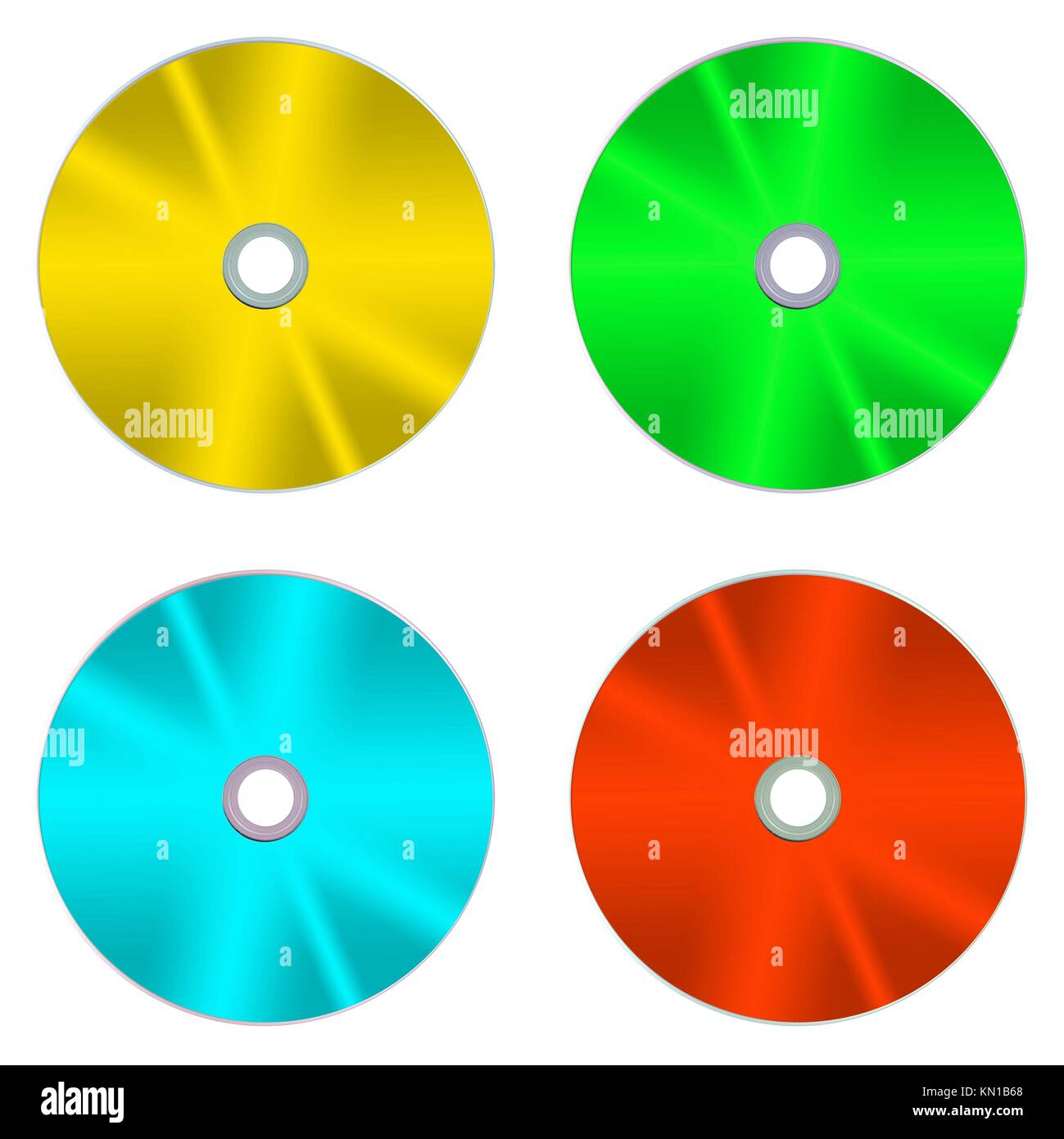 Compact discs isolated against a white background Stock Photo Alamy