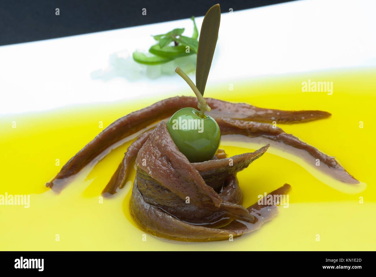 anchovies stuffed olives Stock Photo Alamy