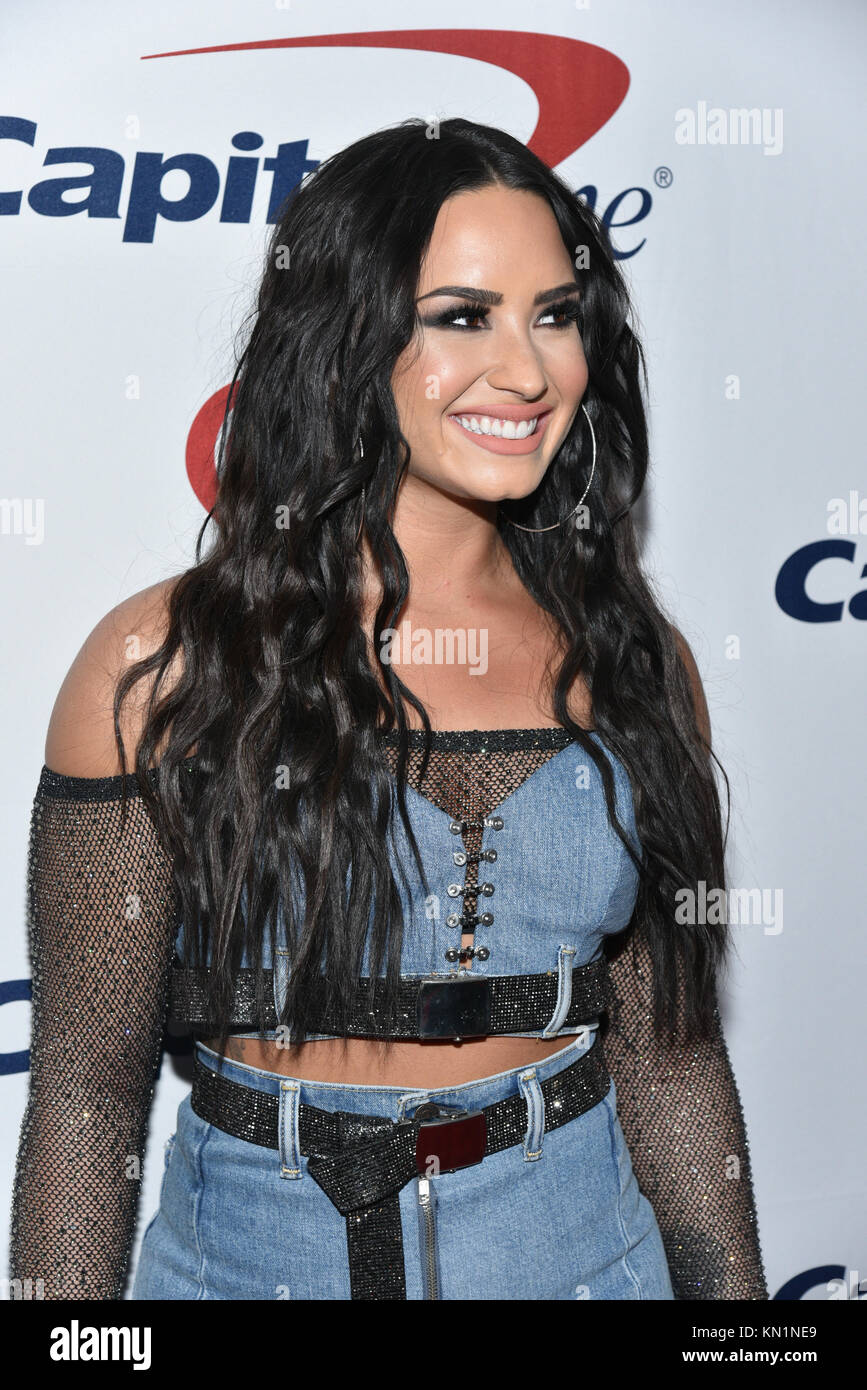 Demi Lovato highlights her curves at Jingle Ball in Minnesota