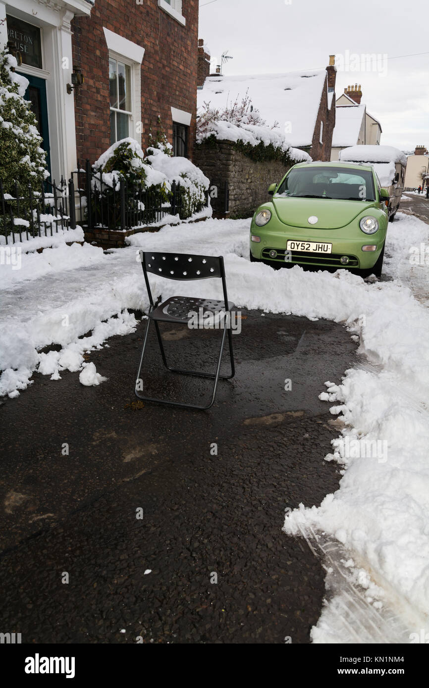 Much Wenlock, UK. 9th December, 2017. Amber weather warning in place as