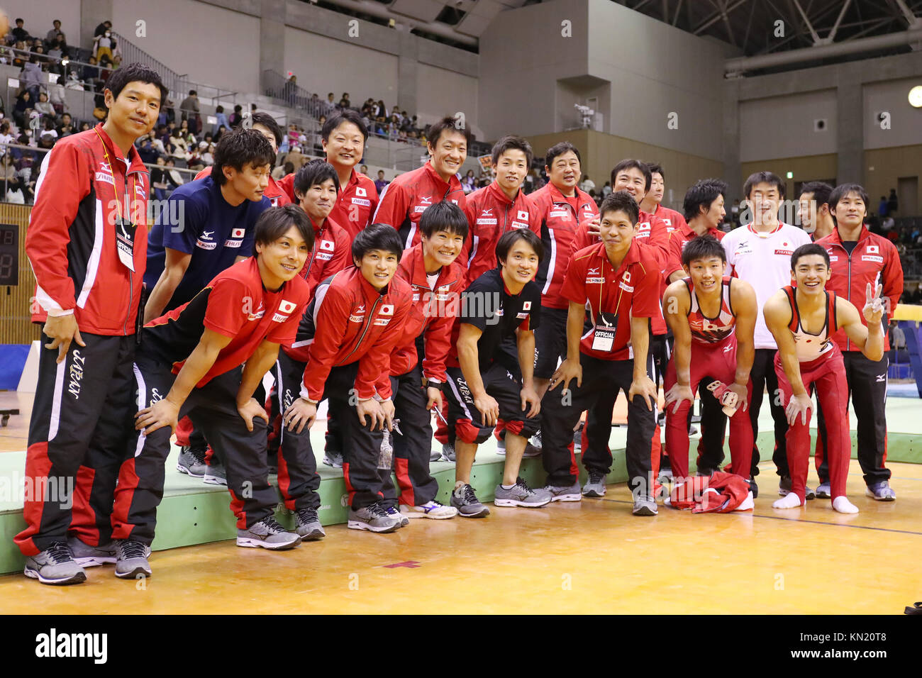Sky Hall Toyota, Aichi, Japan. 10th Dec, 2017. Japan team group ...