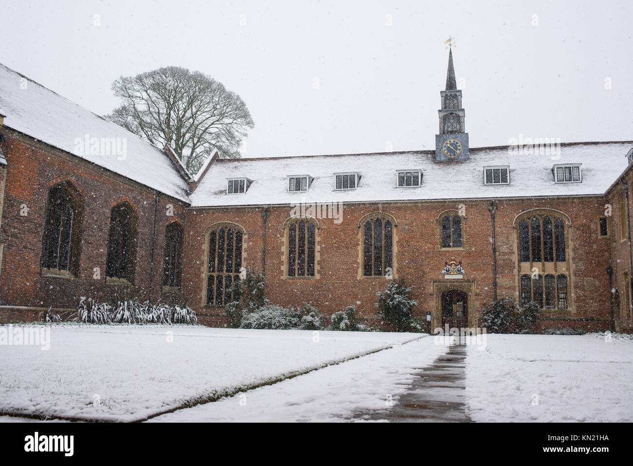 Cambridge, UK 10 December 2017. UK Weather Heavy snow in Cambridge, England, UK. Credit