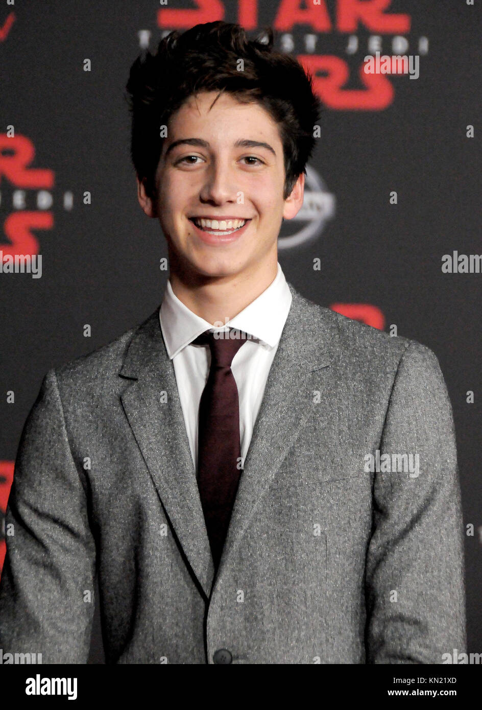 Los Angeles, USA. 09th Dec, 2017. Actor Milo Manheim attends the World
