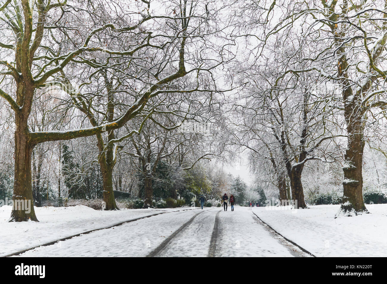 A snowy Finsbury Park North London in December Credit: Richard Barnes/Alamy Live News Stock Photo