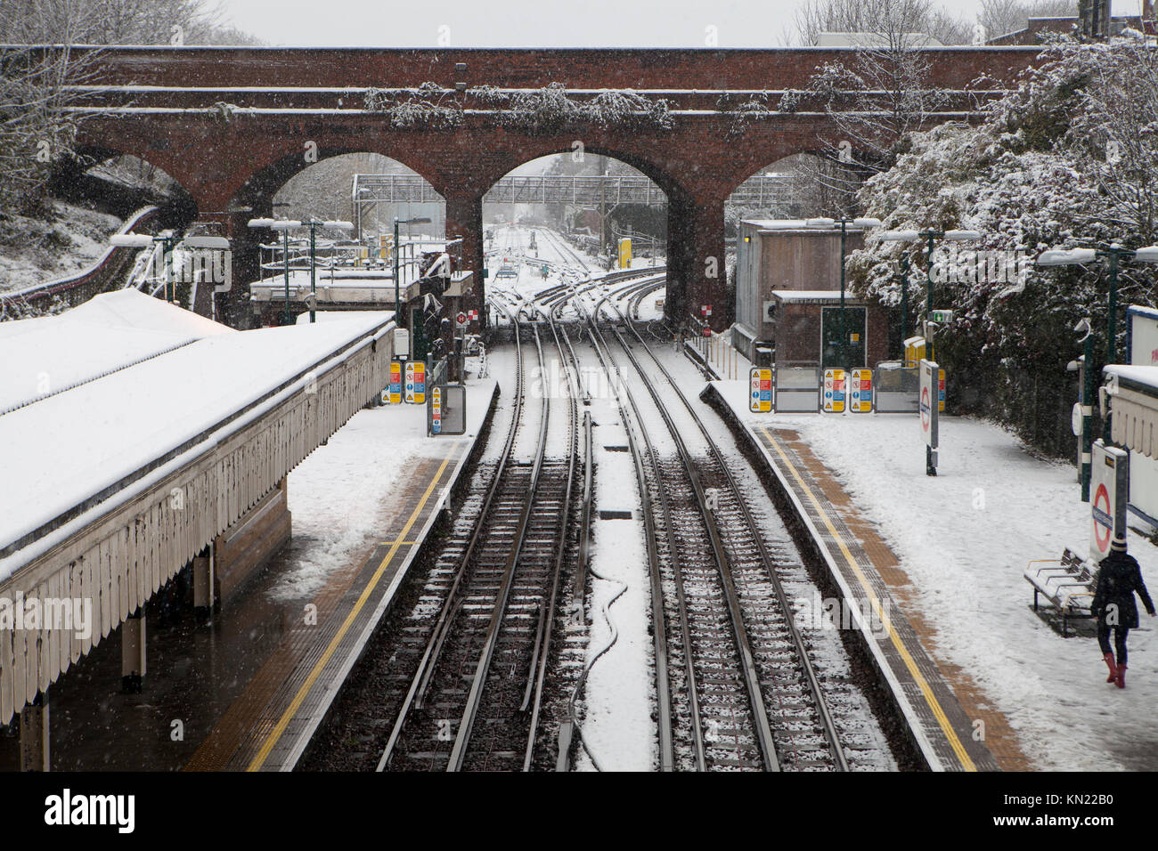 Finchley Central Station, London, UK, 10th December 2017, Weather