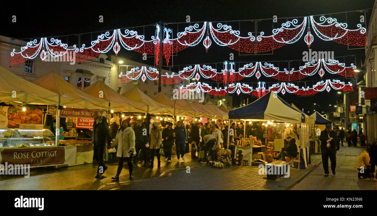 Victorian Christmas Market at Stratford upon Avon, Warwickshire, UK