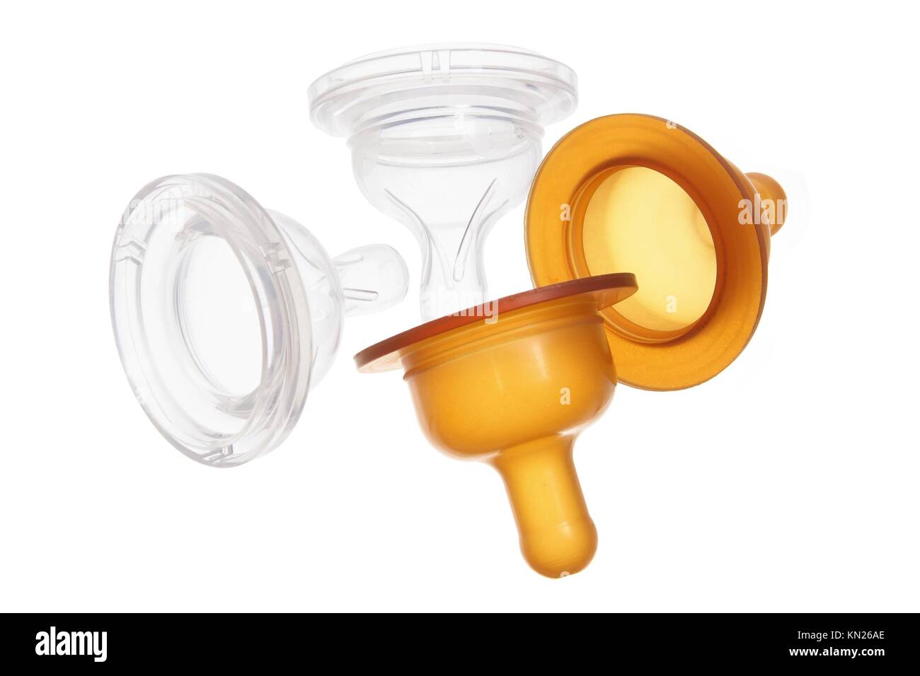 Bottle Teats on White Background Stock Photo Alamy