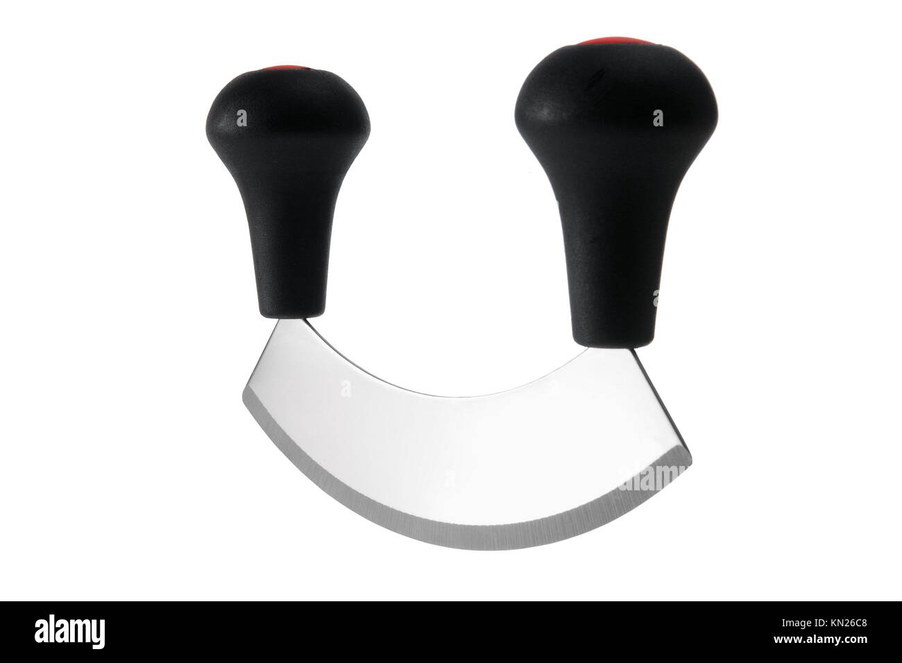 Rocking Knife on White Background Stock Photo Alamy