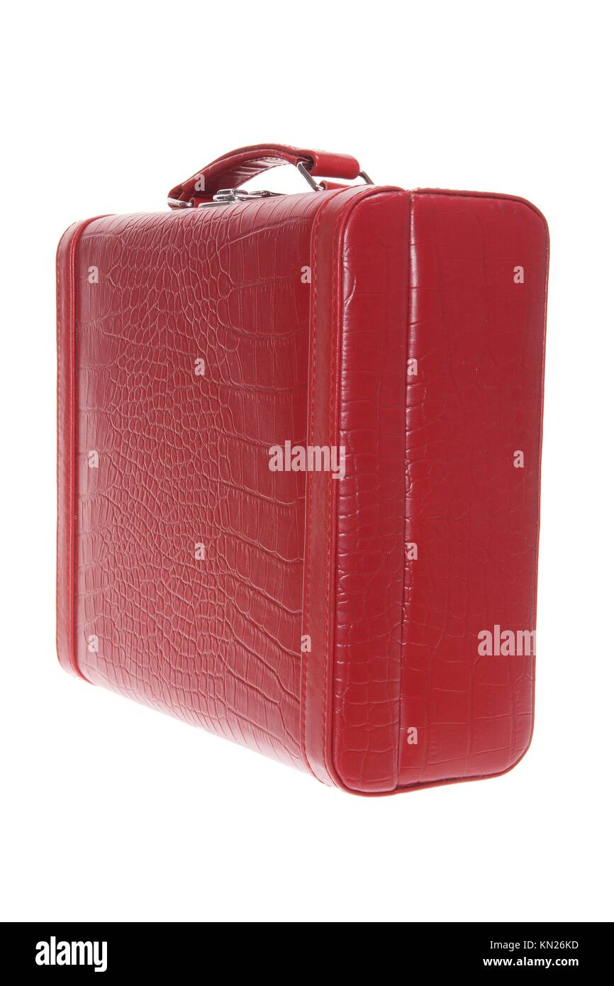 Makeup Carry Case on White Background Stock Photo Alamy