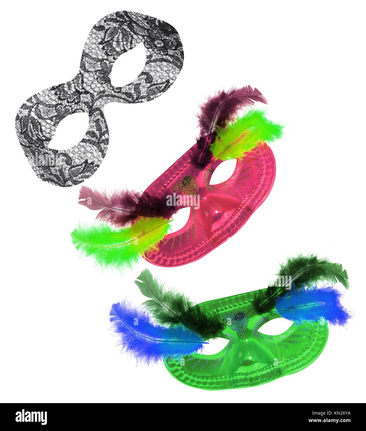 Face Masks on White Background Stock Photo - Alamy