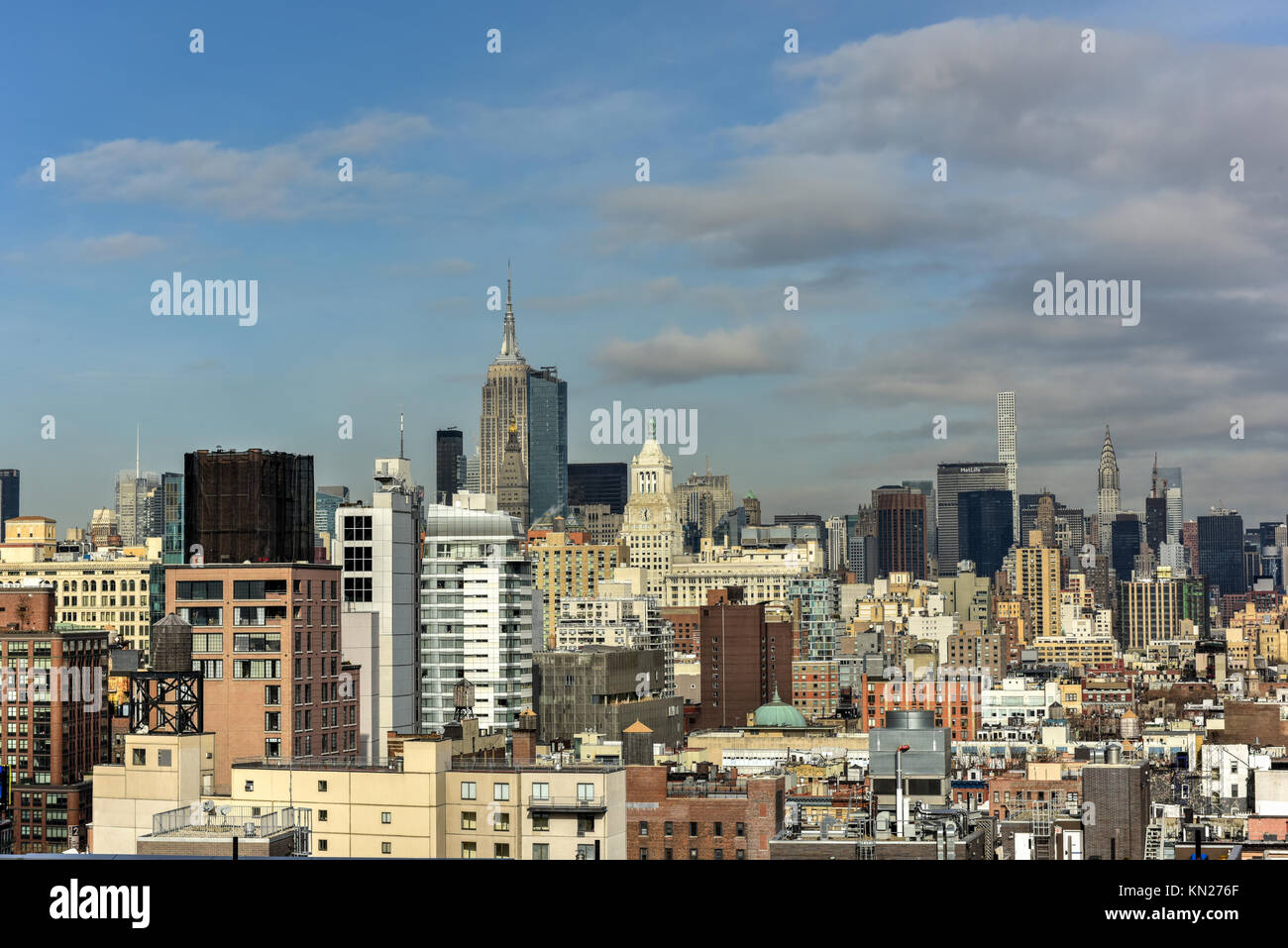 New York City Skyline view across Midtown Manhattan on a sunny day ...