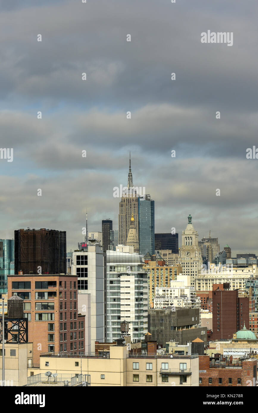 New York City Skyline view across Midtown Manhattan on a sunny day ...
