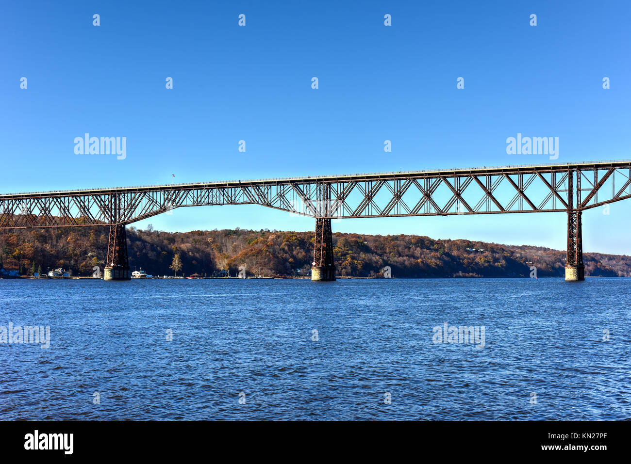 View of the Poughkeepsie Railroad Bridge, also known as Walkway over
