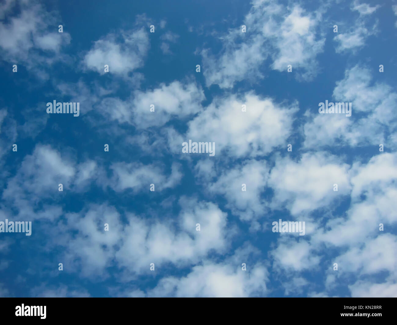 scattered white clouds with beautiful blue sky on a clear sunny day ...