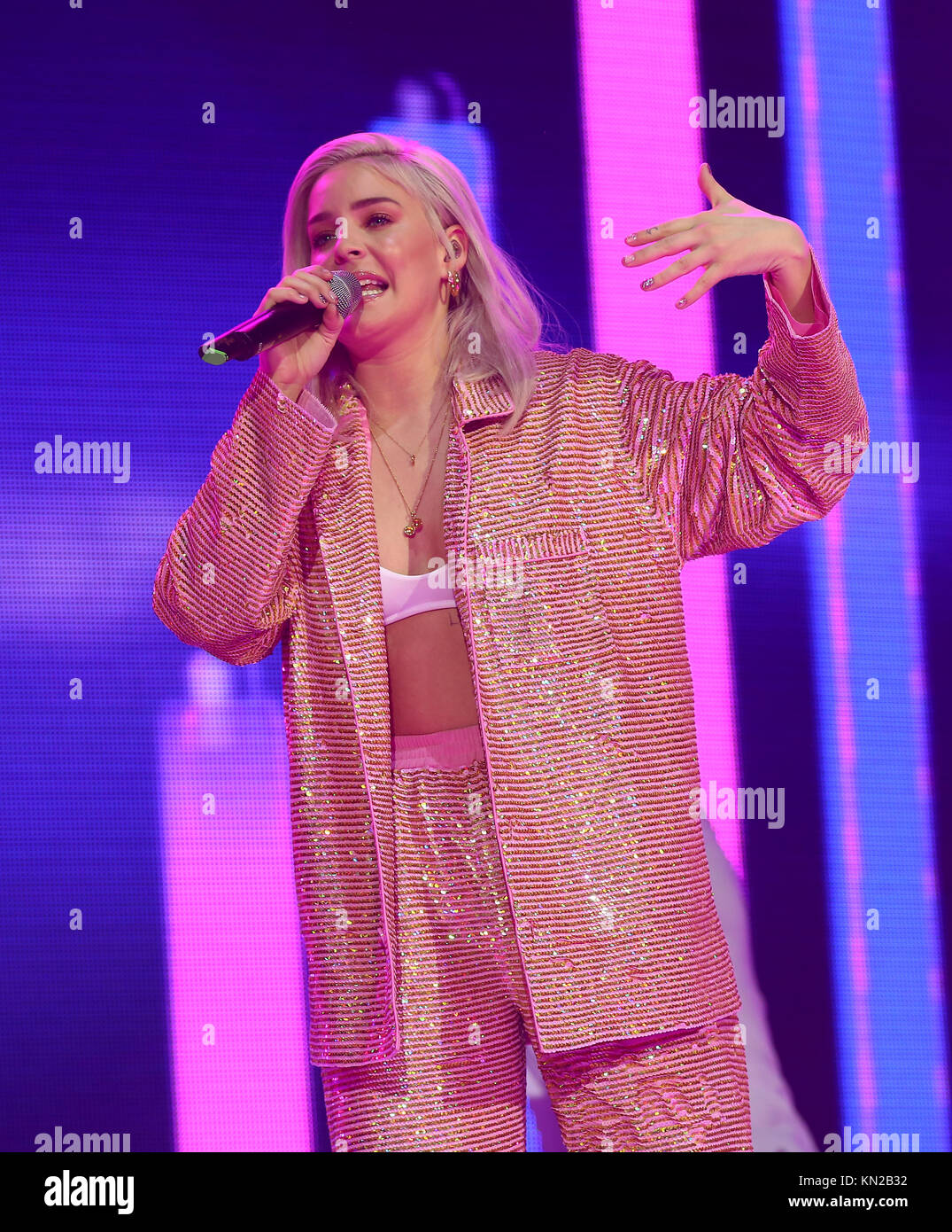 Anne-Marie performs on stage during day one of Capital's Jingle Bell ...