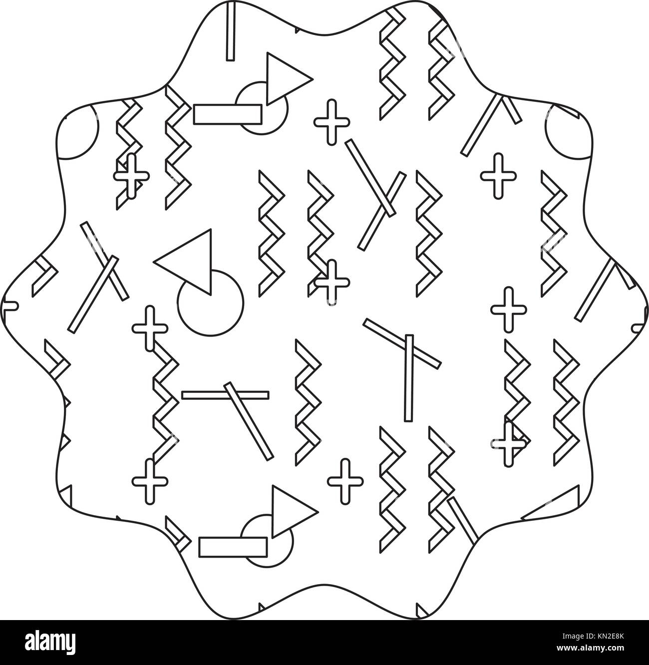 line star with geometric abstract design background vector illustration ...
