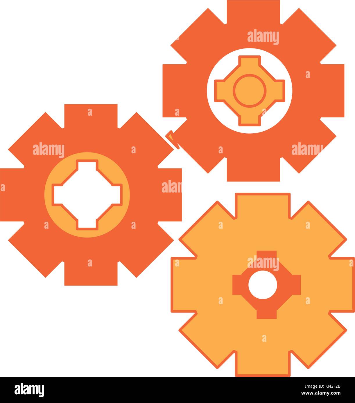 gear wheels icon Stock Vector Image & Art - Alamy