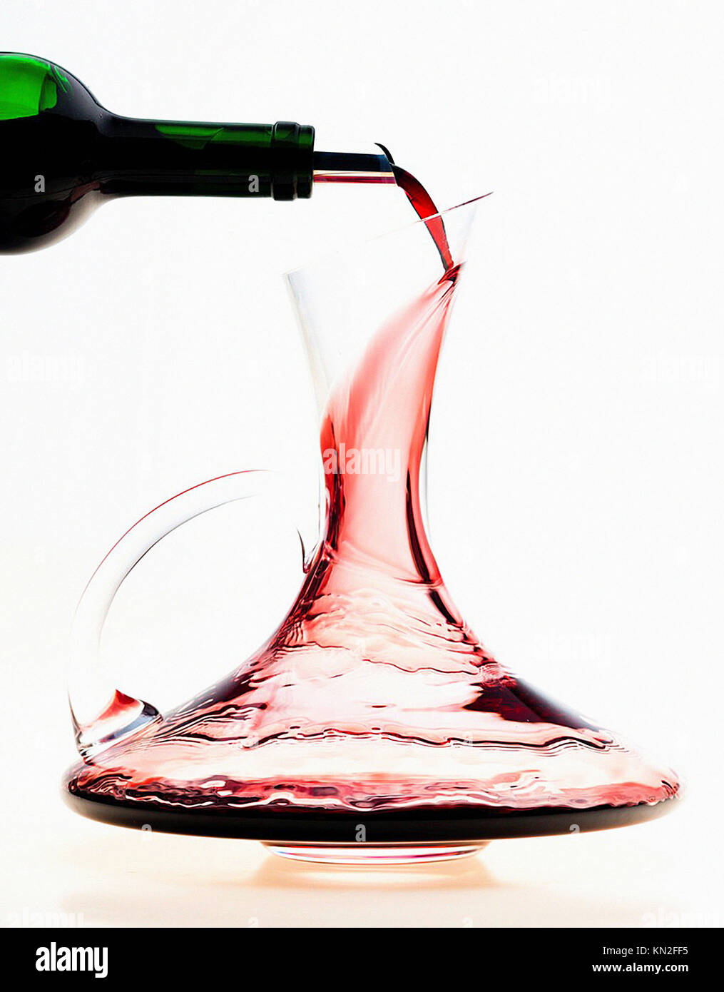 carafe with red wine Stock Photo Alamy