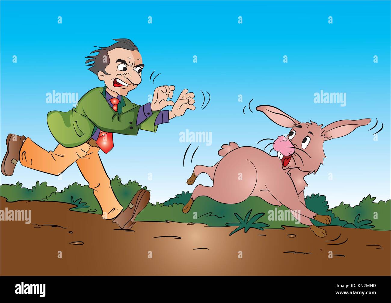 Rabbit running illustration hi-res stock photography and images - Alamy Rabbit running illustration hi-res stock photography and images - Alamy