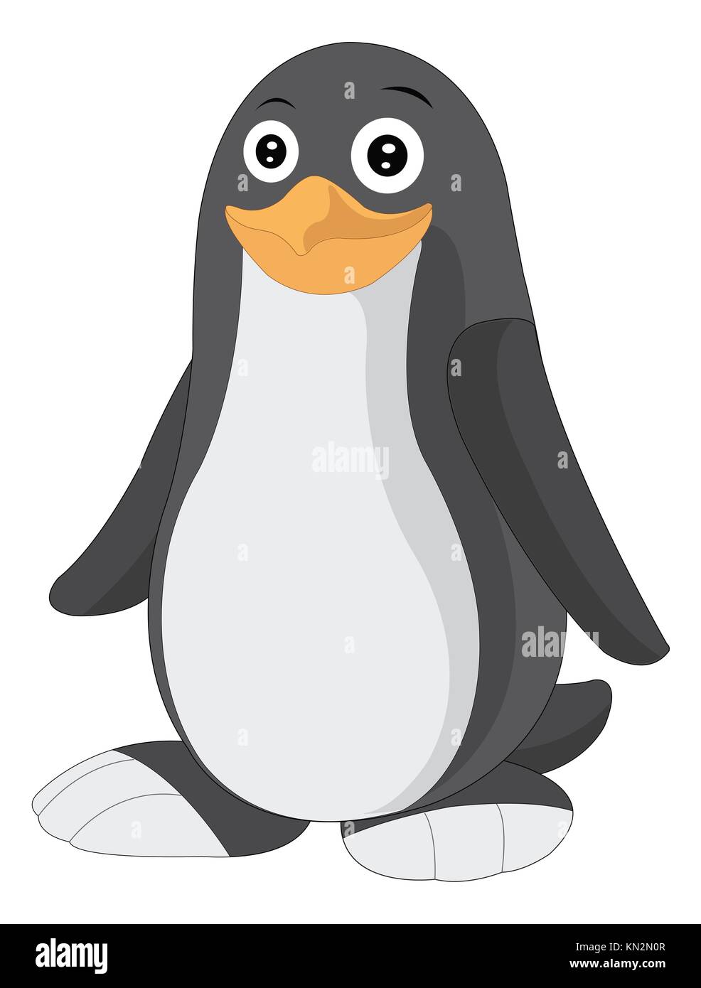Black white drawing penguin hi-res stock photography and images - Alamy