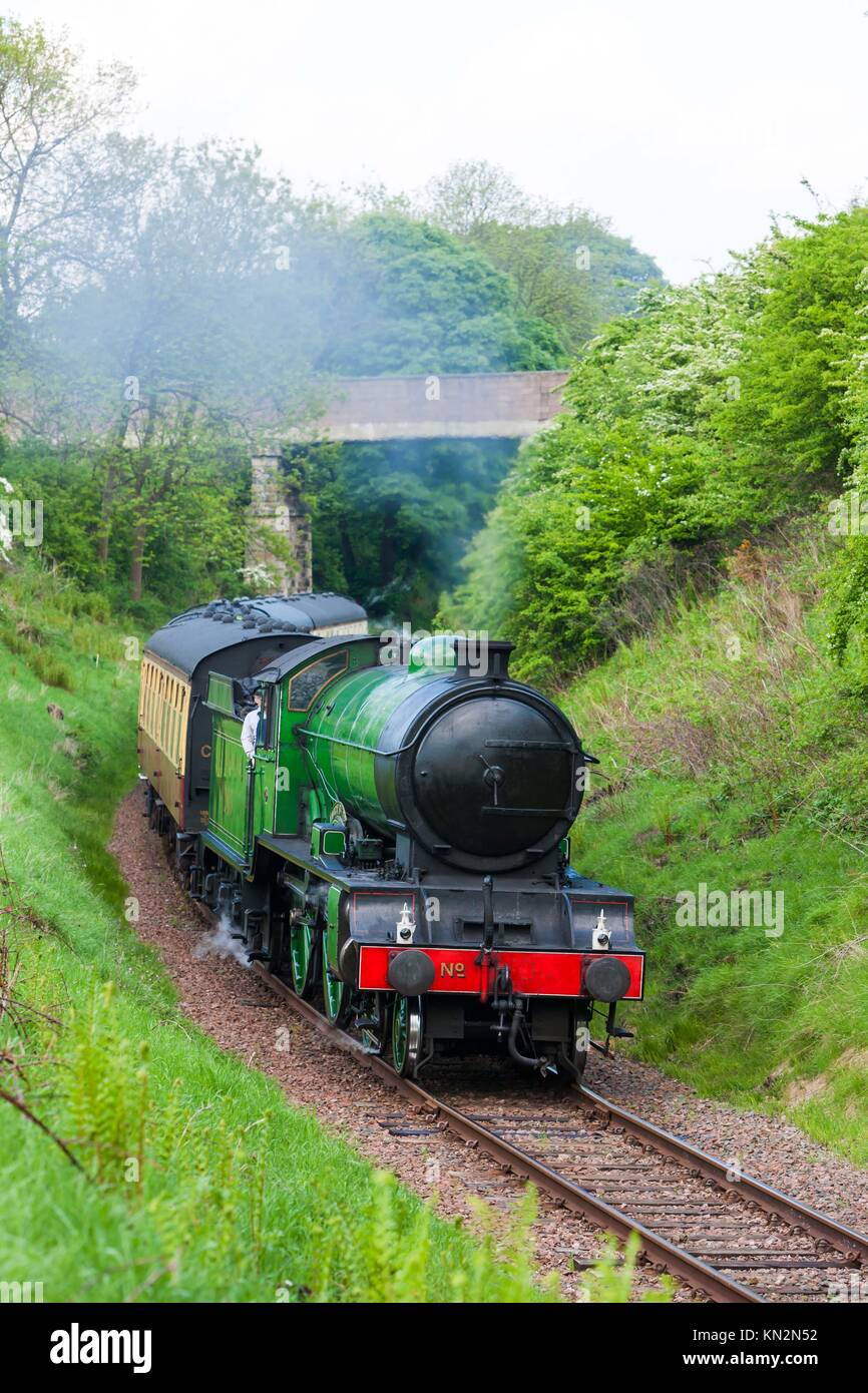 steam train, Bo´Ness Kinneil Railway, Lothians, Scotland Stock Photo