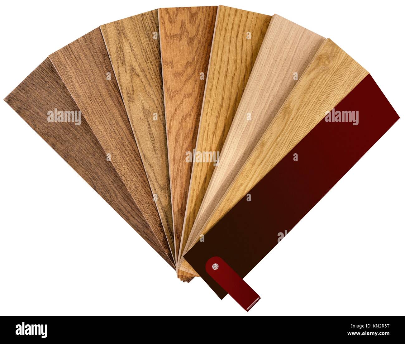 Hardwood Coatings Color Swatch Isolated with Clipping Path Stock Photo