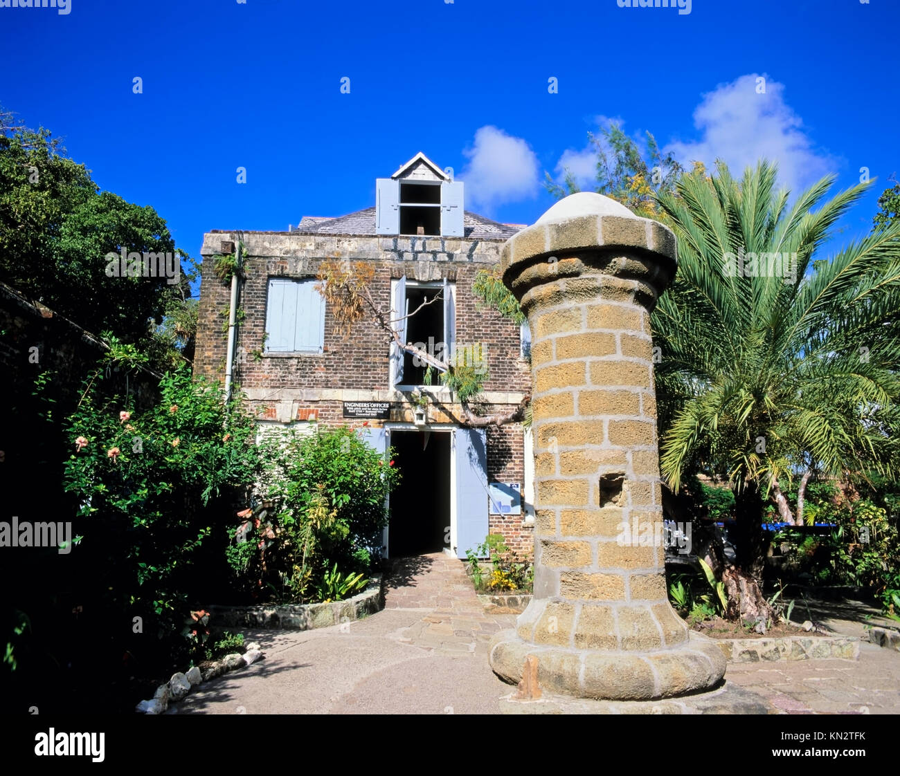 Engineers Offices with Pitch & Tar Store, Nelsons Dockyard, English