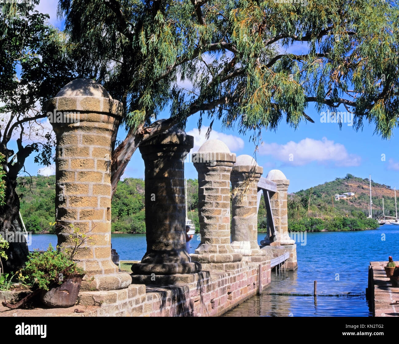 Boat House and Sail Loft Pillars, Nelsons Dockyard, English Harbour