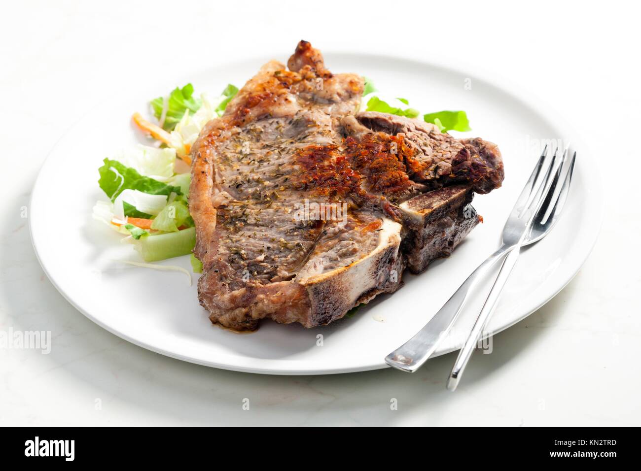 grilled Tbone steak Stock Photo Alamy