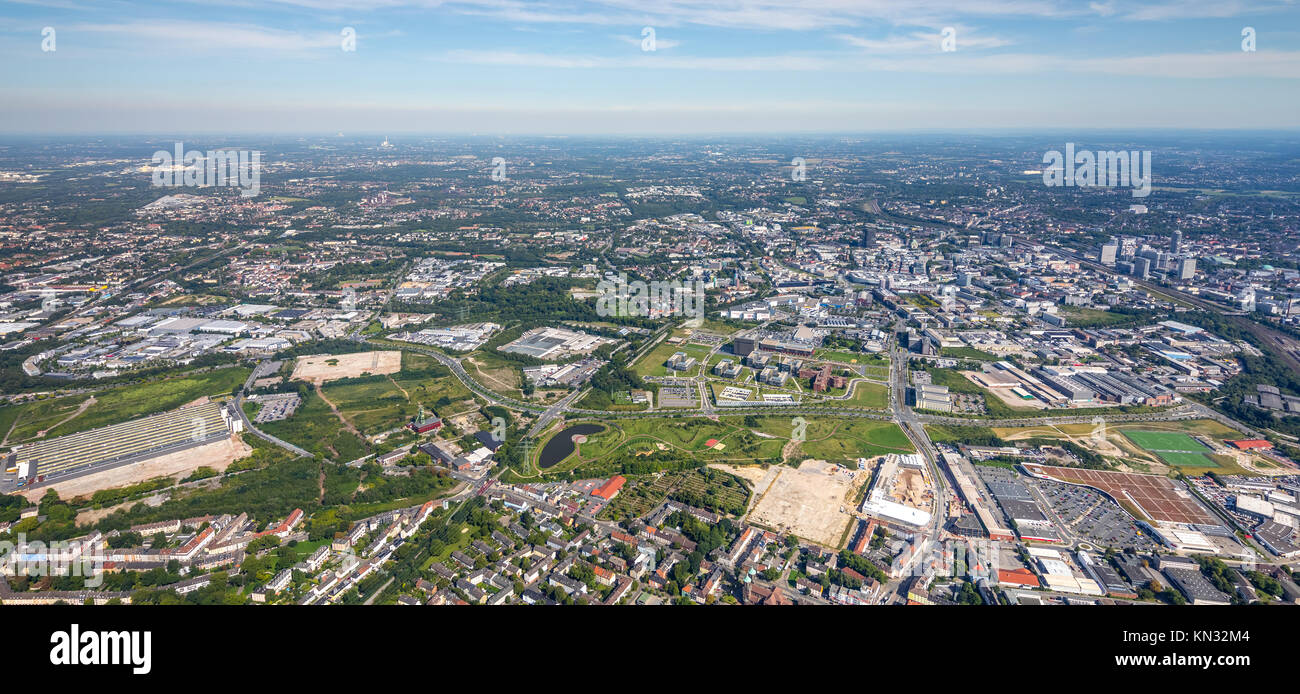 Krupp belt Essen, ThyssenKrupp headquarters Essen, Essen, Nordrhein-Westfalen, Germany, aerial view, aerial view, aerial photography, aerial photograp Stock Photo