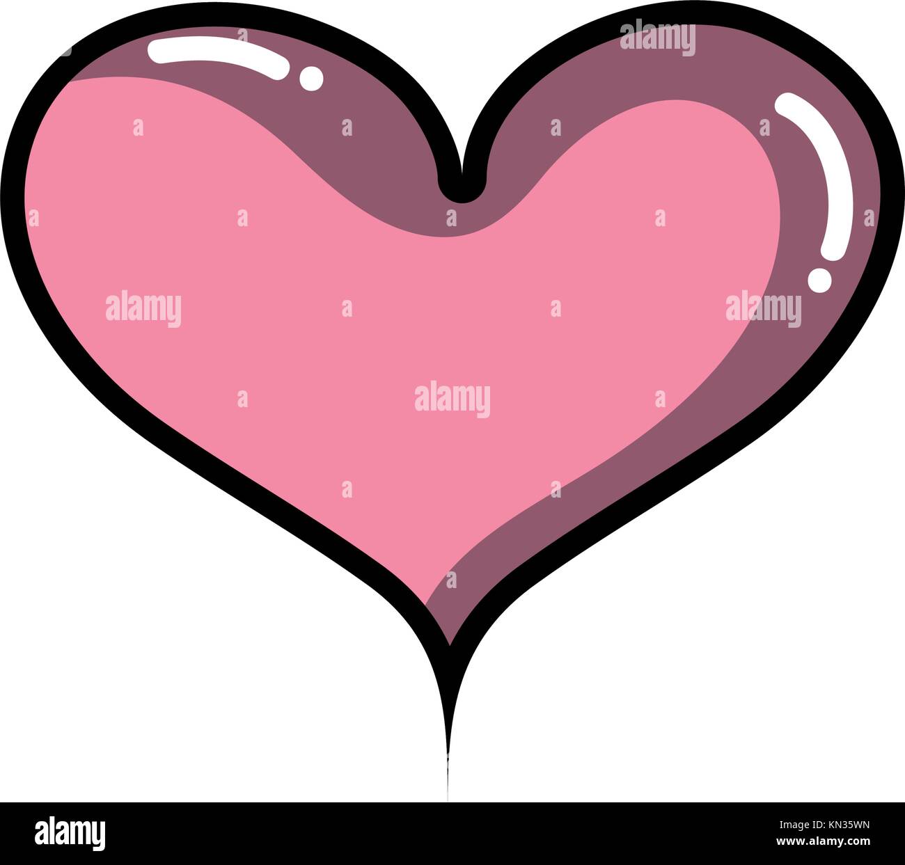 heart symbol of love and passion design Stock Vector Image & Art - Alamy