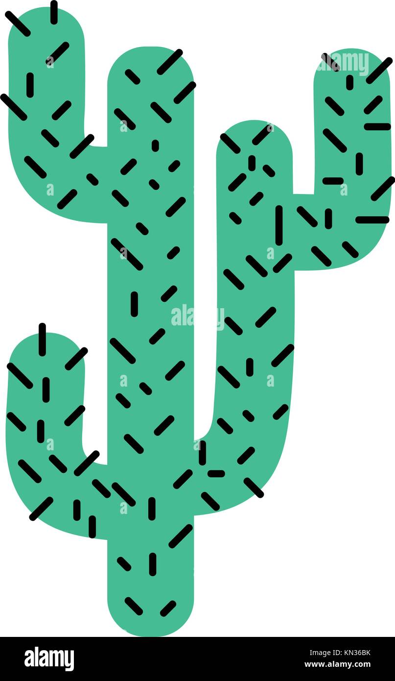 colorful natural cactus summer plant desert Stock Vector Image & Art ...
