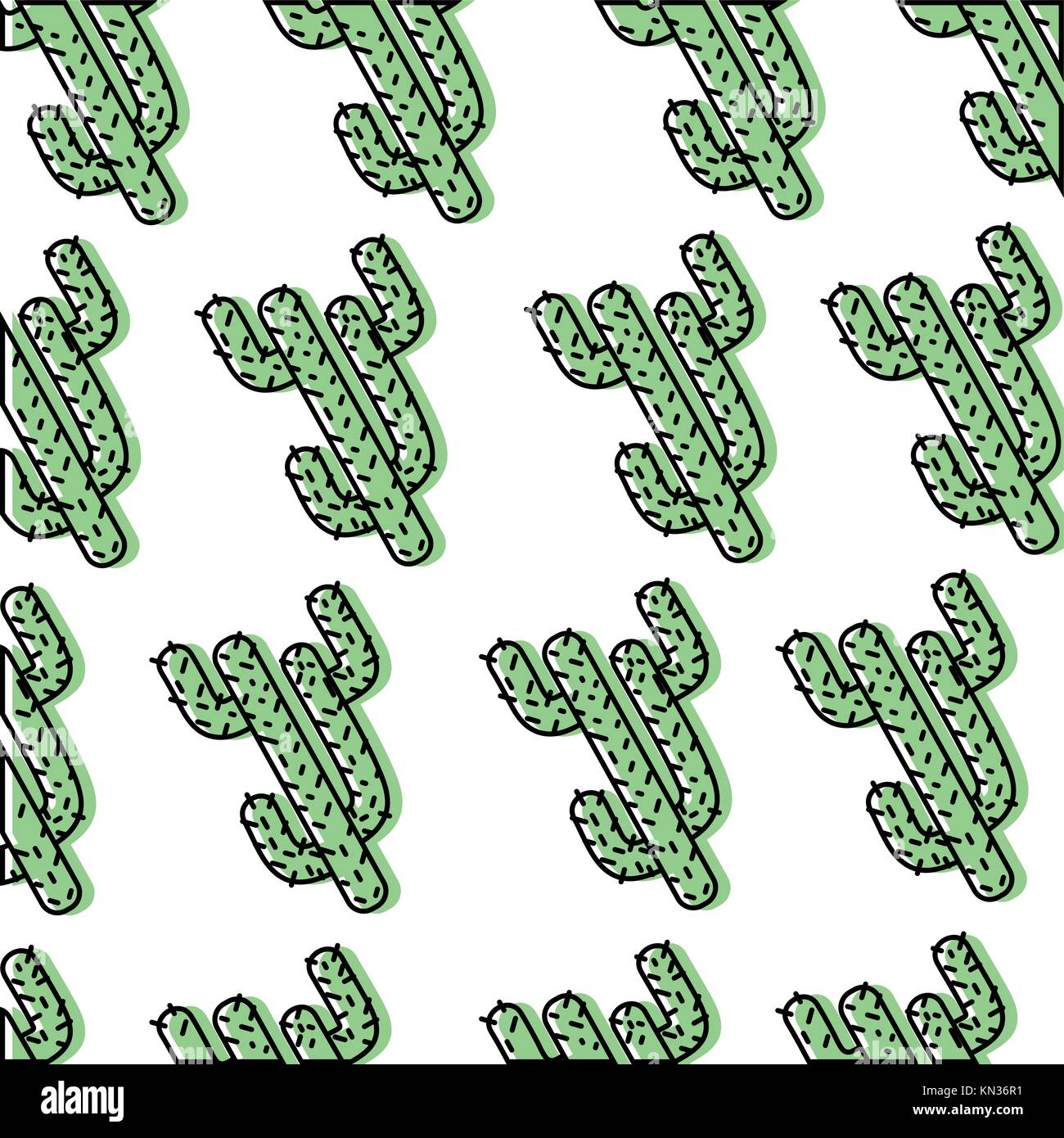 color natural cactus plants background design vector illustration Stock ...