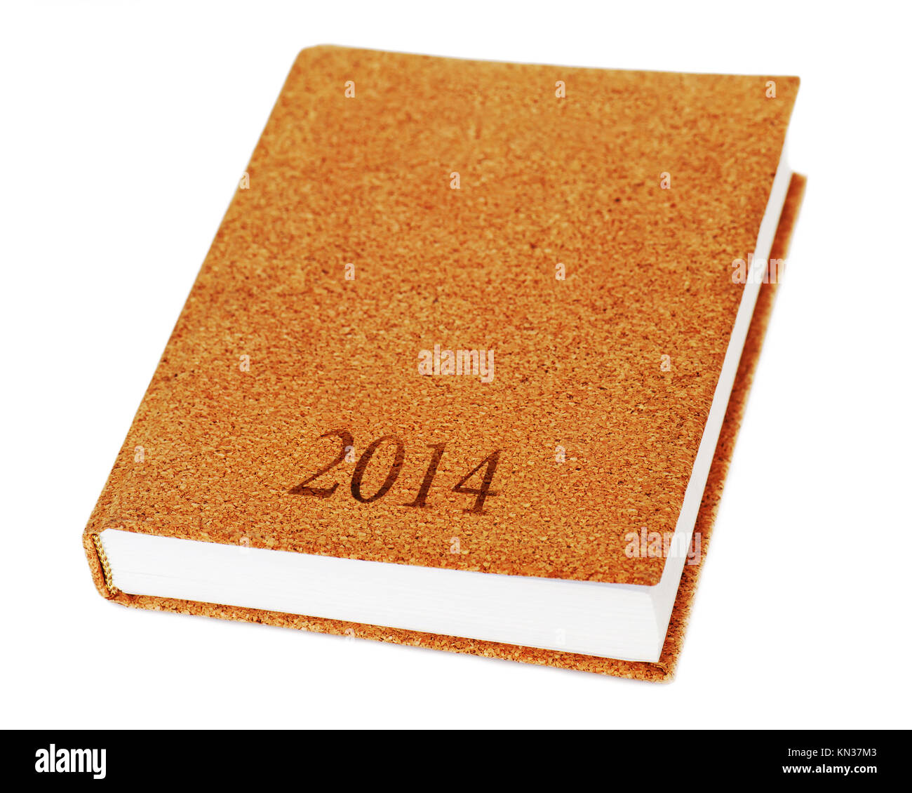 2014 diary book isolate on white background. Stock Photo