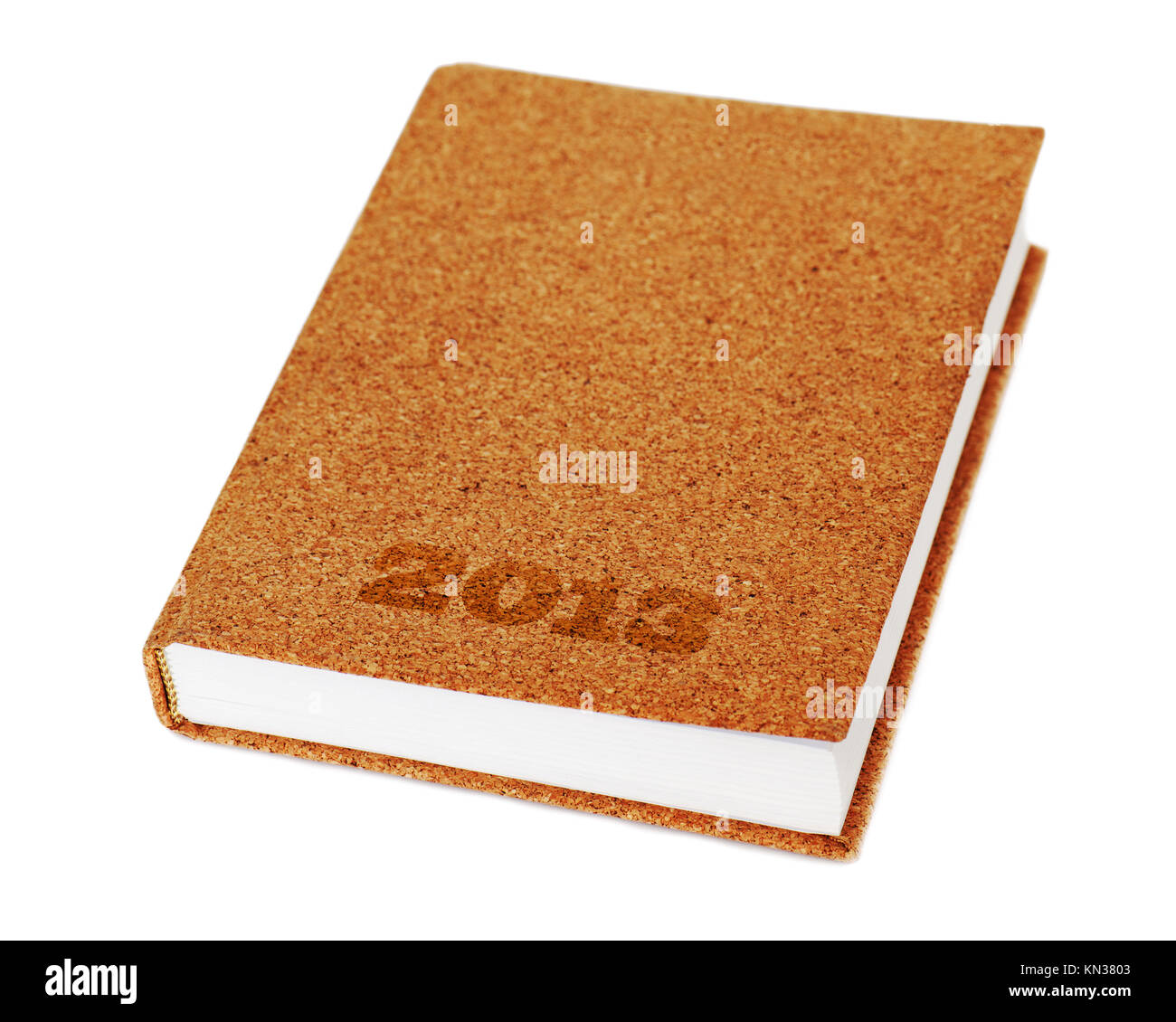 diary book isolate on white background. Stock Photo