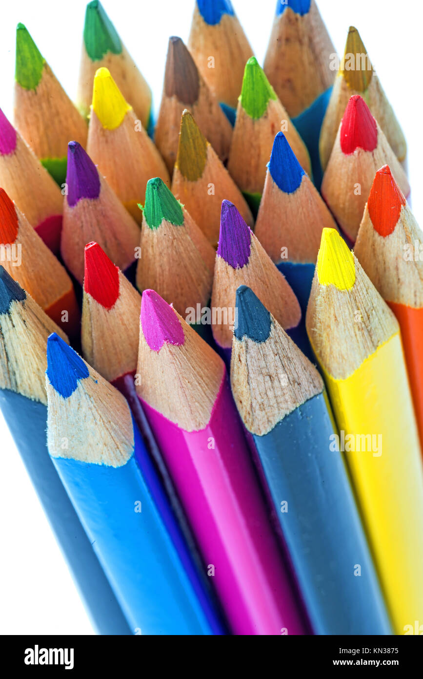 Blue colored pencil hi-res stock photography and images - Alamy