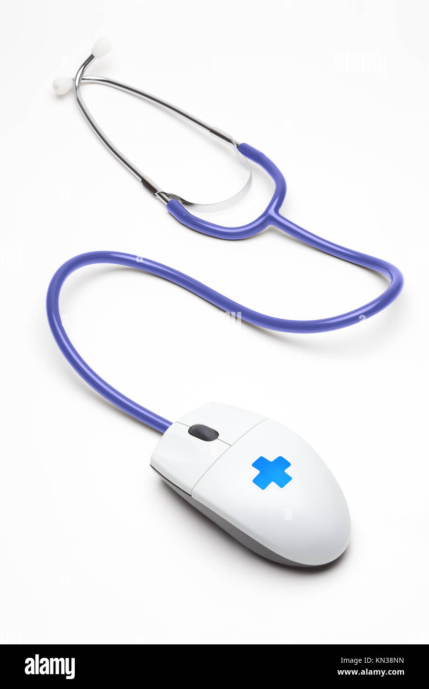 mouse with stethoscope Stock Photo Alamy