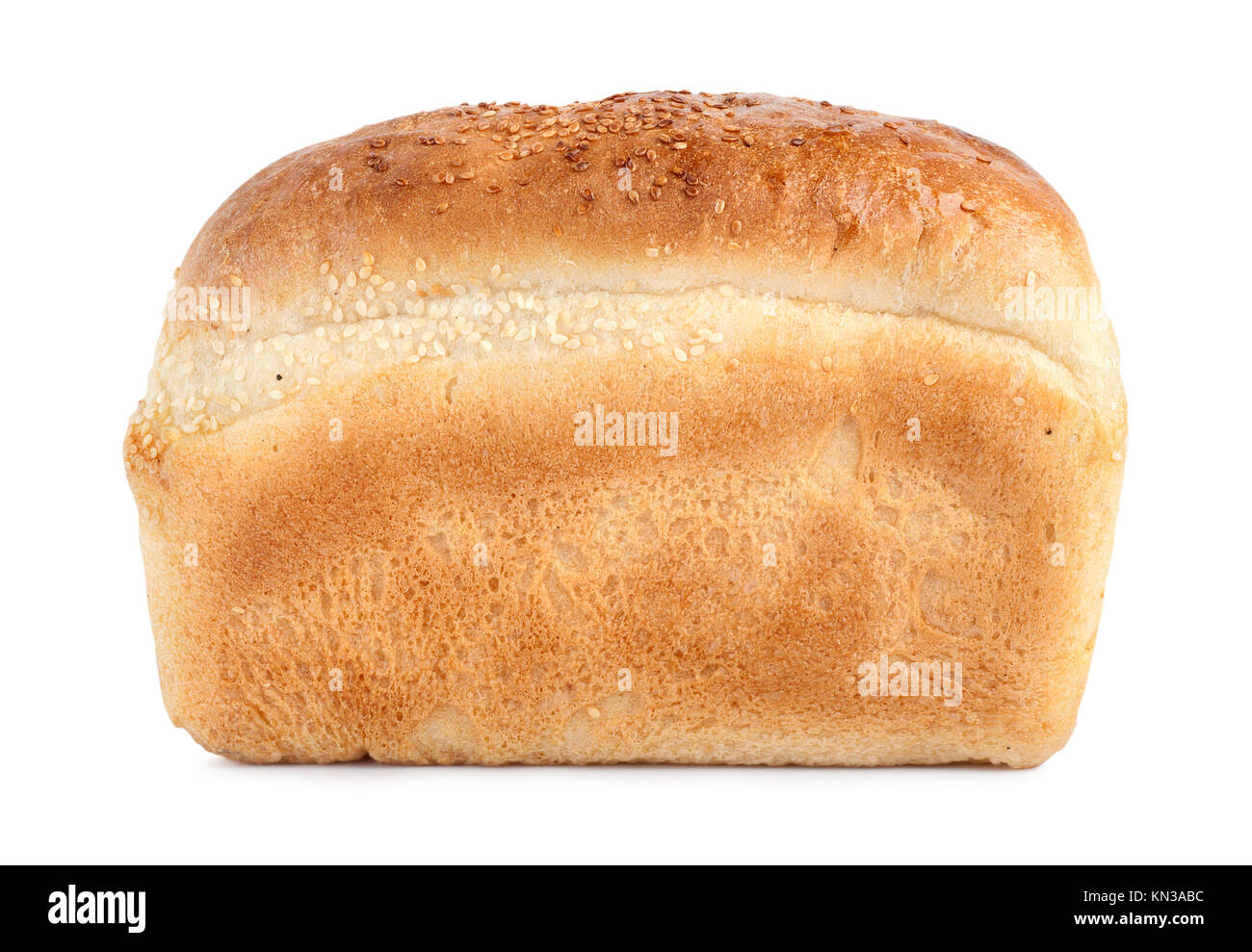 Loaf of Bread isolated on white background. Stock Photo