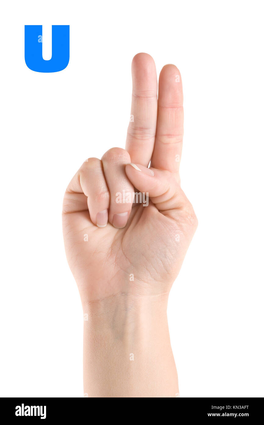 Hand Sign Language Alphabet Deaf High Resolution Stock Photography And Images Alamy